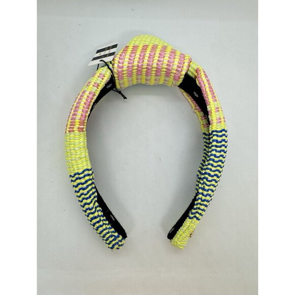 Lele Sadoughi Mixed Raffia Knotted Women’s Headband + Dust Bag -Multicolored main image 4